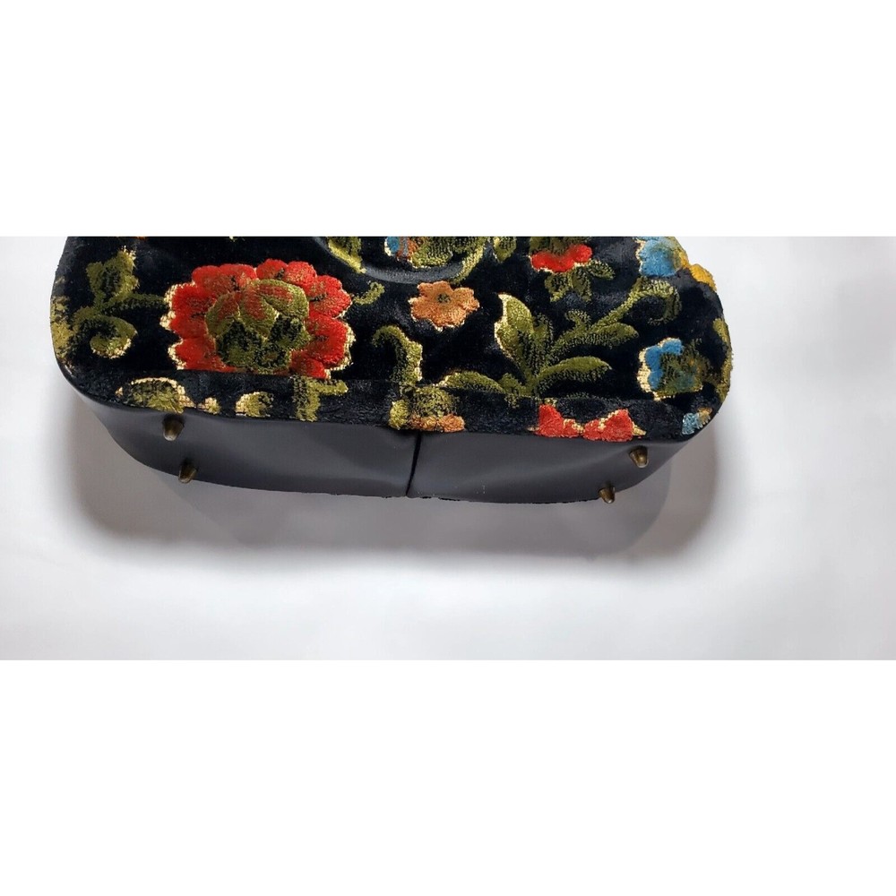 Tapestry Purse Unmarked Floral Design - Picture 14 of 16